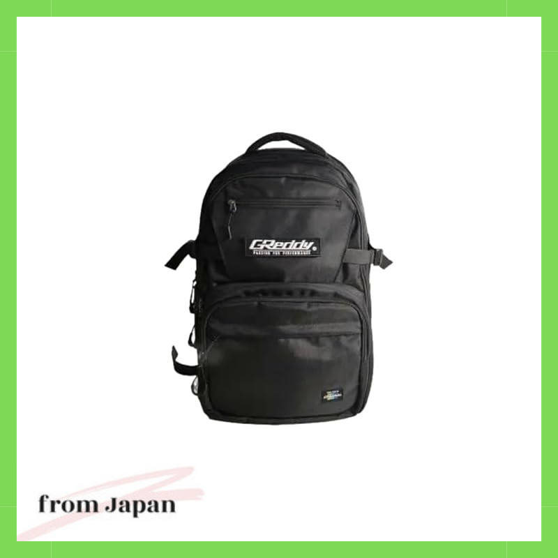 GReddy Backpack 18001962 45L Large Capacity Backpack Black Polyester 1680D Suitcase Holder Patch Set