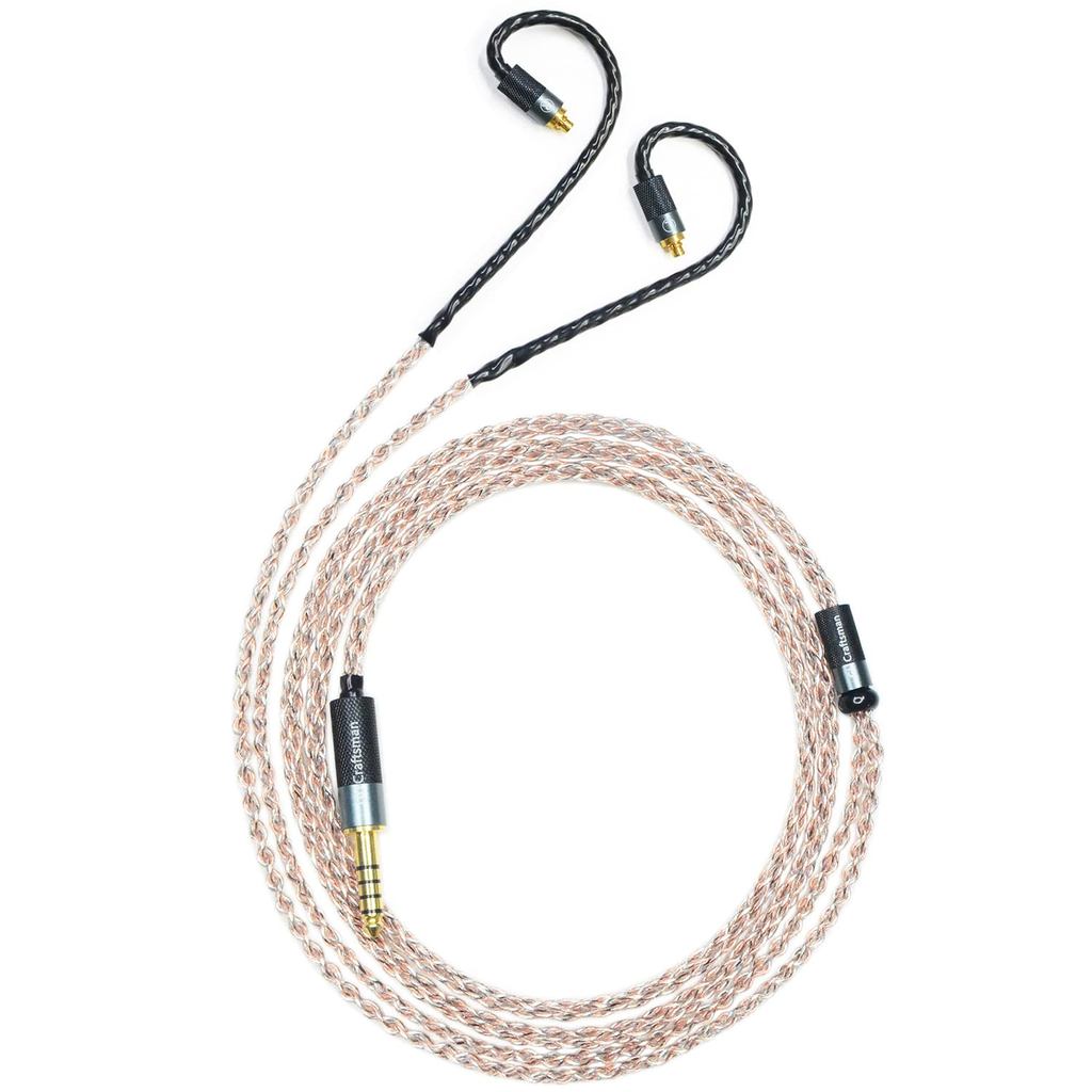 5N OFC ทองแดง + Graphene ผสม Braid หูฟังสายสําหรับ Sennheiser IE200 IE300 IE600 IE900 (ปลั๊ก 4.4 มม.