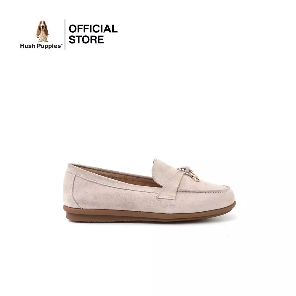 Hush Puppies รองเท้าผู้หญิง รุ่น HP 8WCFSI316C - สีเบจ (รองเท้าลำลองหนังแท้ แบบสวม)