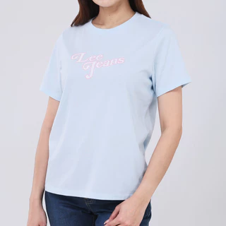 LEE เสื้อยืดแขนสั้นผู้หญิง รุ่น LE S326WTSSF30 สีฟ้า