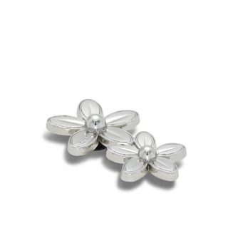 CROCS ตัวติดรองเท้า JIBBITZ™ SILVER DOUBLE FLOWER CLUSTER