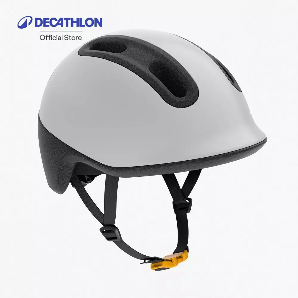 Decathlon Baby And Child Bike Helmet หมวกกันน็อคจักรยาน ขนาด 44-55 ซม. สำหรับทารกและเด็ก รุ่น Play 100 - Grey
