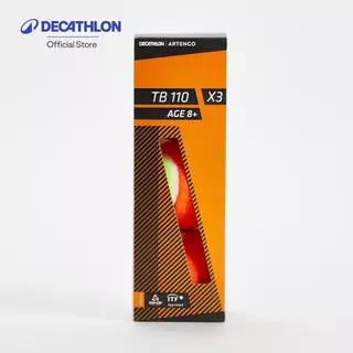 Decathlon Tennis Balls Tb110 X3 ลูกเทนนิสรุ่น Tb110 แพ็ค 3 ลูก - Orange