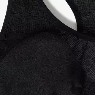 Decathlon Women'S Seamless Muscle Back Medium สปอร์ตบราผู้หญิงไร้ตะเข็บเว้าหลังซับพอร์ตปานกลาง - Black