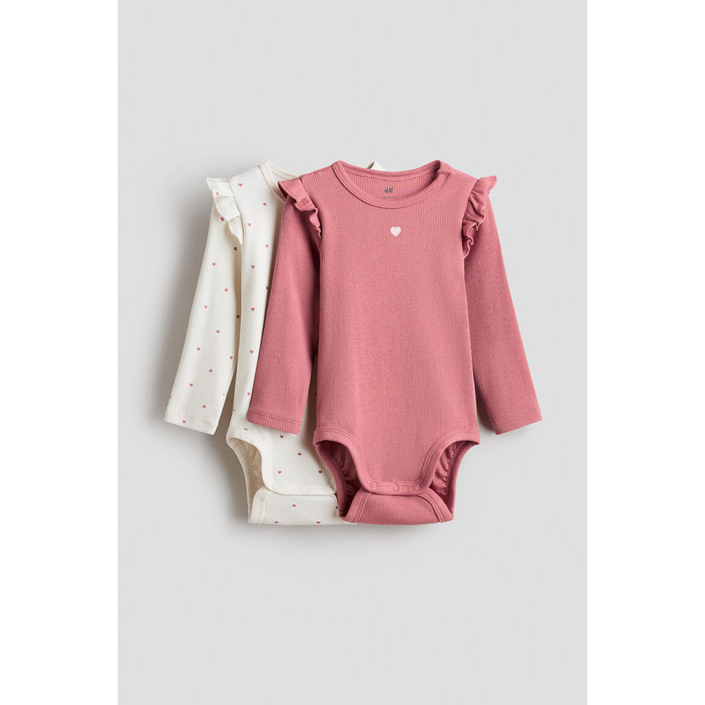 H&M(เอชแอนด์เอ็ม) บอดี้สูทผ้าฝ้าย 2 ชิ้น เด็กทารก 1317518_3
