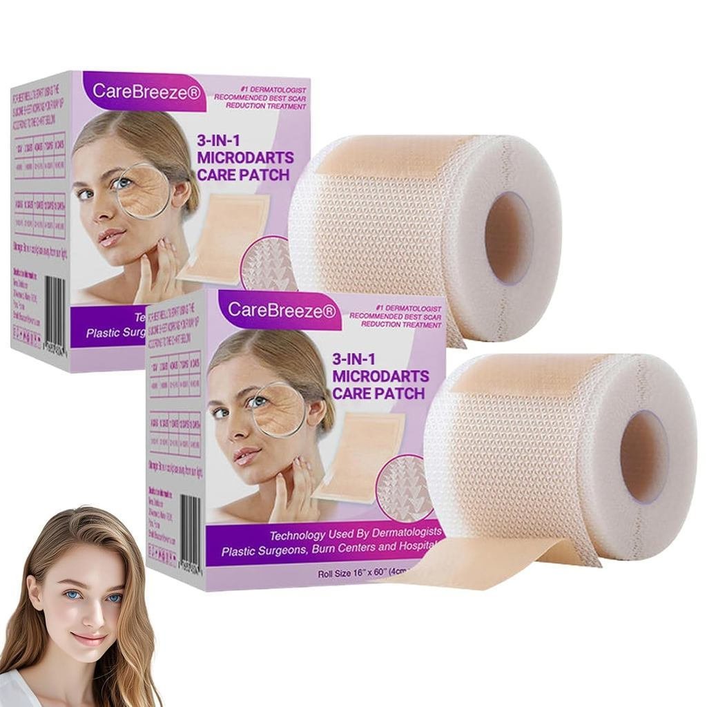 Langqi CareBreeze Micro Needle Anti-Aging Patch 3 in 1, CareBreeze Micro Needle Patch, ลดเลือนริ้วรอ