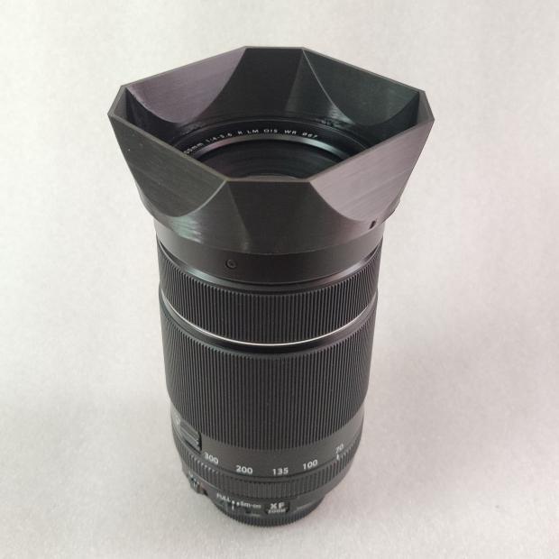 โฮมเมดที่ใช้งานได้ Fuji FUJINON XF 70-300mm 1: 4-5.6 R LM เลนส์ฮูดสี่เหลี่ยม