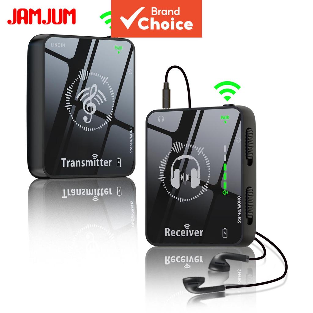 JAMJUM Sky Monitor In Ear Monitor System ชุดรับส่งสัญญาณสําหรับการแสดงบนเวทีการตรวจสอบเสียงสด