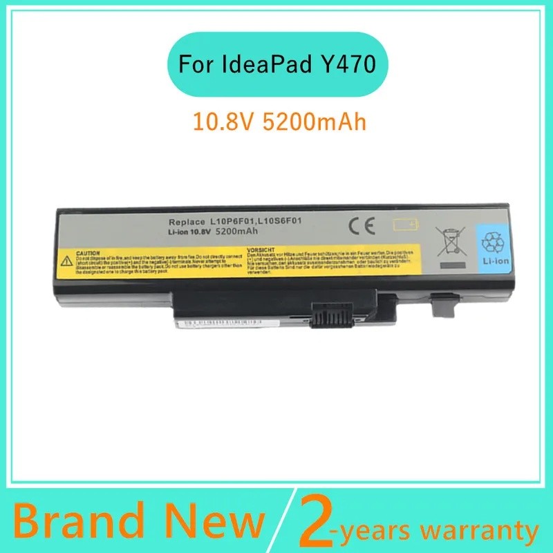แบตเตอรี่แล็ปท็อปสําหรับ Lenovo IdeaPad Y470 Y570A Y470A Y471 Y570 57Y6625 L10P6F01 57Y6626 L10C6F01