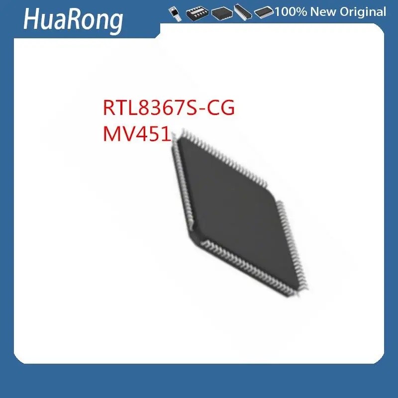 ใหม่ 2 ชิ้น/ล็อต RTL8367S RTL8367S-CG MV451 QFP128