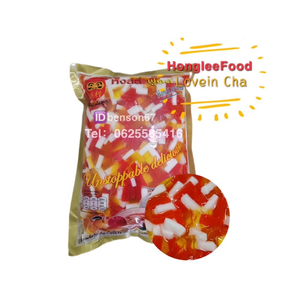 บุกสับปะรด บุกสม บุกสตรอเบอรี่ บุกแคนตาลูปHonglee Food --(1000กรัม) สินค้าตรงจากโรงงาน