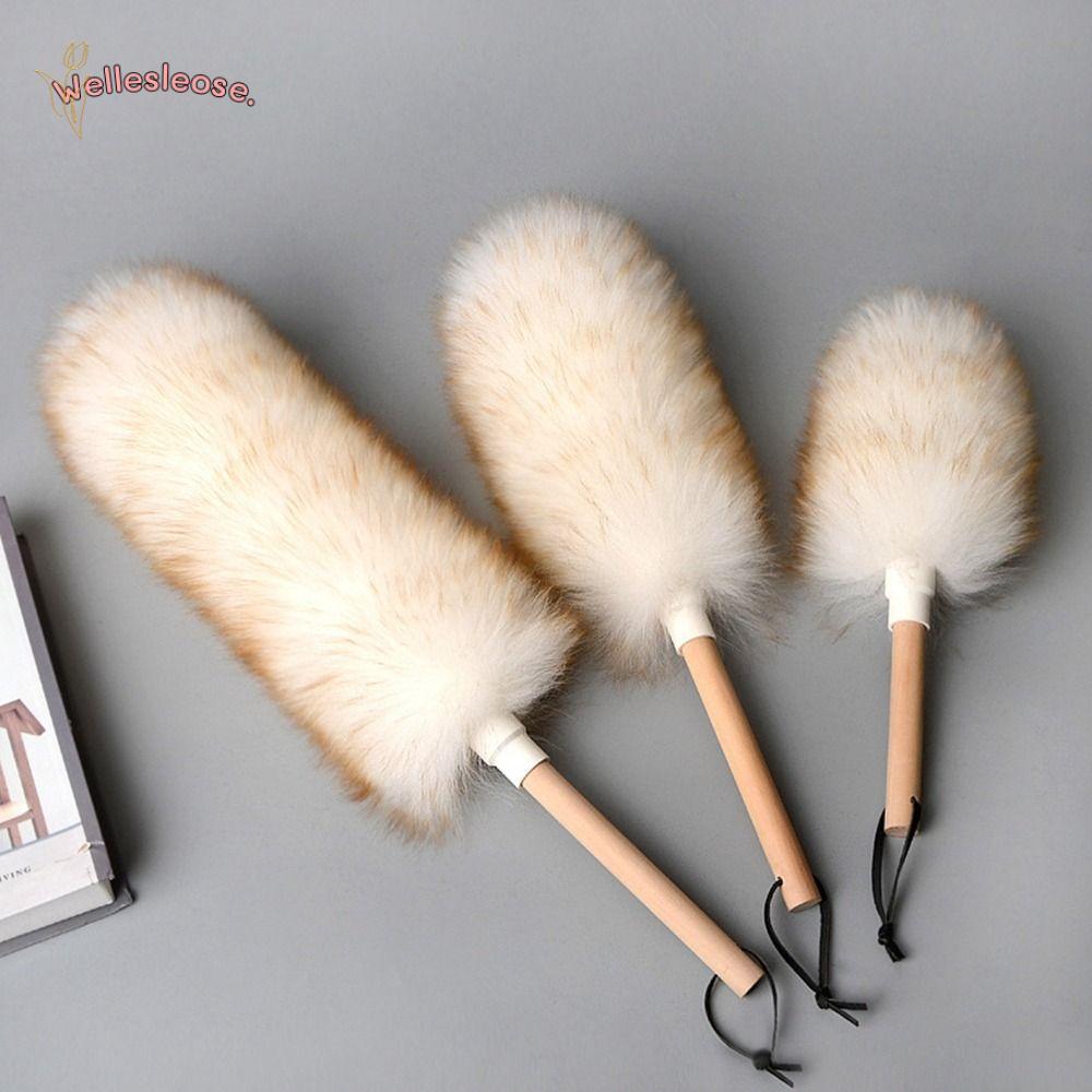 WELLE Wool Duster ทําความสะอาดในครัวเรือนล้างทําความสะอาดและฝุ่นกวาดฝุ่น