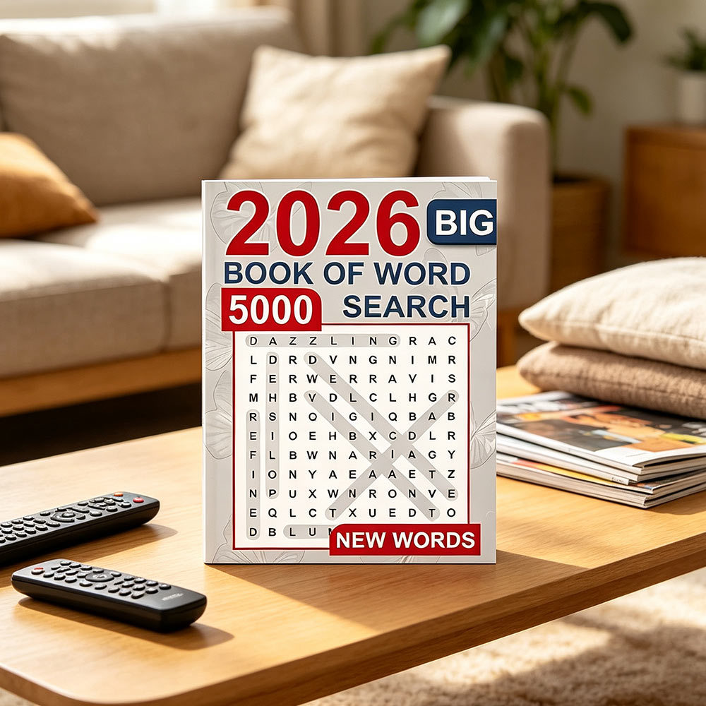 2026 Big Book Of Word Search 5000 New Words Puzzle Book For Leisure Brain Training And Vocabulary Pr