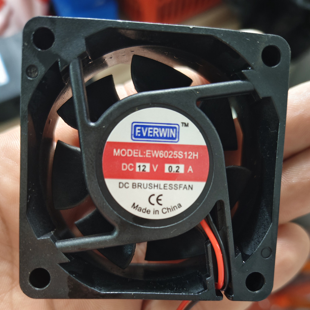 EVERWIN EW6025S12H 6025 12V 0.20 A 6CM Power Chassis พัดลมระบายความร้อนเงียบ