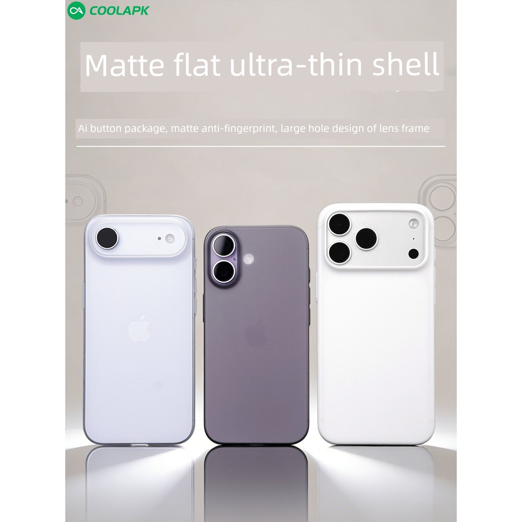 Griptok magsafe Waste Button Ultra-Thin Frosted Large Hole เหมาะสําหรับ iPhone17 Phone Case Cool Goo