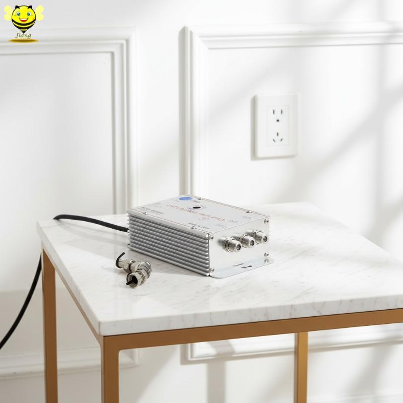 [Jiang] 2-8 Way CATV Signal Splitter 20DB Gain Digital TV Antenna เครื่องขยายสัญญาณ Booster สําหรับ 