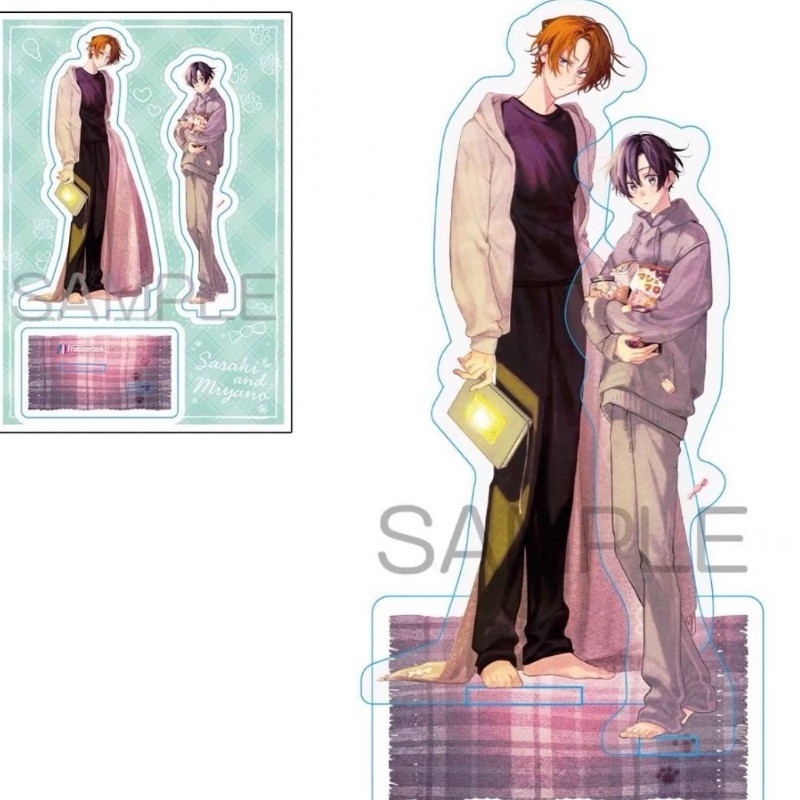 Sasaki และ Miyano ขาตั้งอะคริลิค Shuumei Sasaki Yoshikazu Miyano Itashime บ้าน Ver รูปเครื่องประดับต