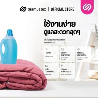 SiamLatex ผ้าห่มเย็น มินิมอล สีทูโทน รุ่น 2 Tones สีโทน มินิมอล (5 ฟุต / 6 ฟุต)