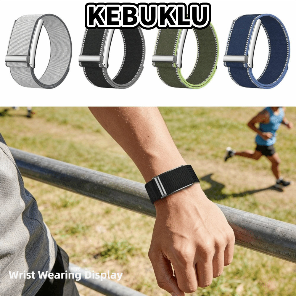 KEBUKLU Elastic Sport Band,กันกระแทกปรับฟิตเนสTracker Strap,Breathable Soft Nylon Bicep Bandสําหรับ 