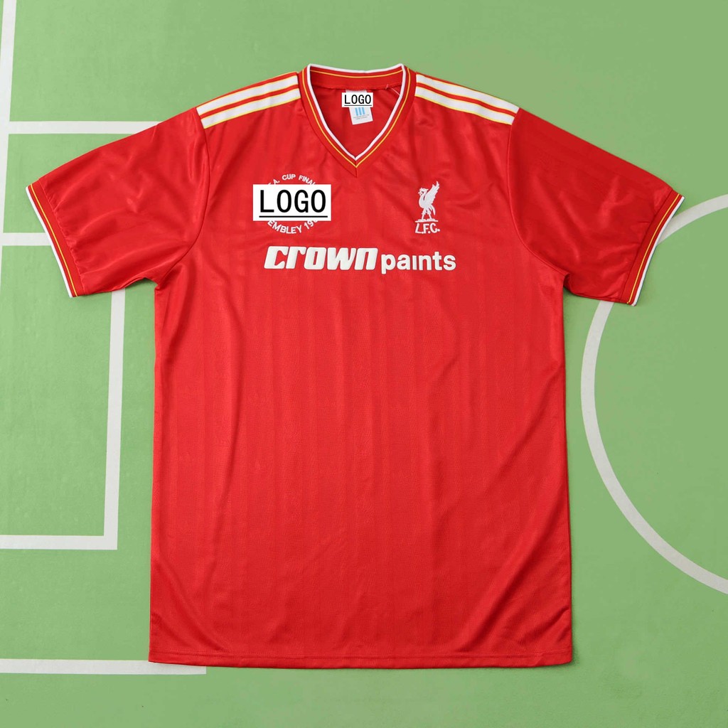 1985-86 Game Season Liverpool Home Game Day Viewing Fan Jersey (รุ่นแชมป์)