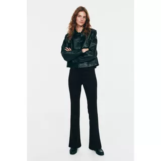 H&M(เอชแอนด์เอ็ม) กางเกงทรงบาน Women Flared trousers 1314577_1