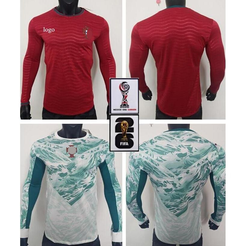 S-XXL Player Version  26-27 [Por-tu-gal] Home Away Jersey Football High Quality Shirts Long Sleeve s