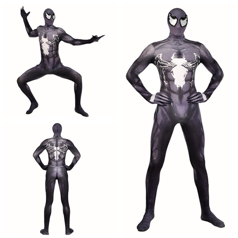 ฮาโลวีน Venom Venom Venom Symbiote Spider/Spider คอสเพลย์ Conjoined แน่นเด็กผู้ใหญ่เสื้อผ้า
