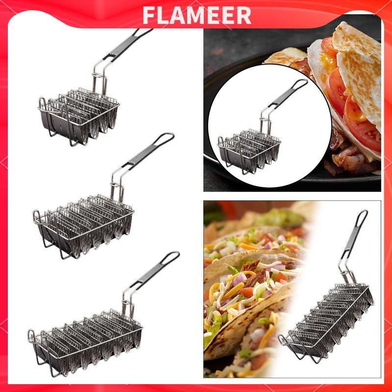 [Flameer] Taco Basket Taco Rack Fryer Taco Shell Fryer สําหรับร้านอาหาร Home Kitchen