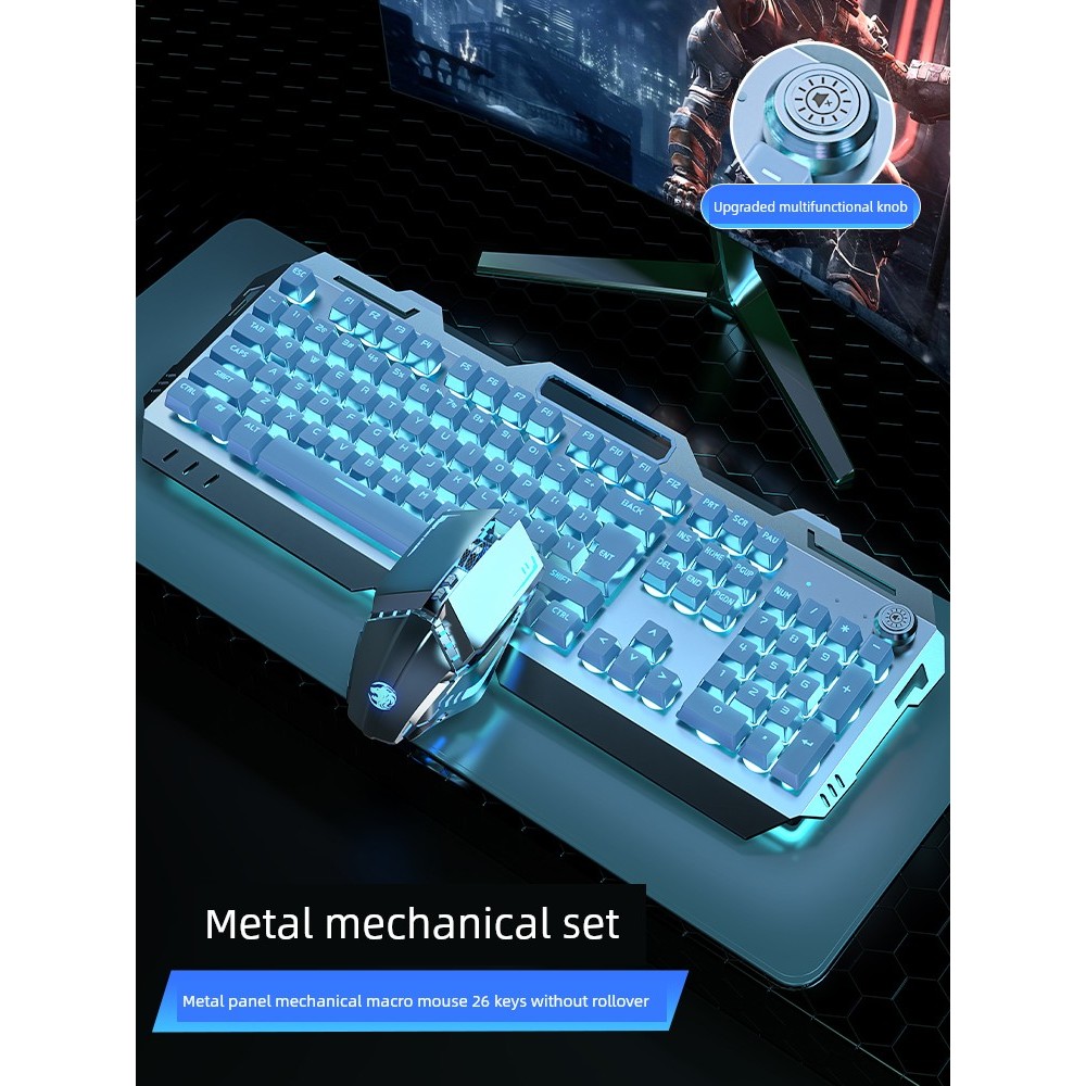 wiggle keyboard penguin keyboard Forwarder Real Mechanical Feel เมาส์คีย์บอร์ดไร้สาย