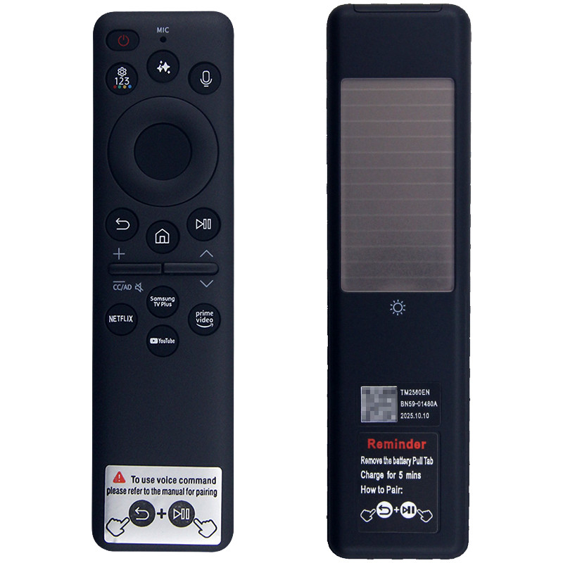 เข้ากันได้กับ Samsung TV TM2560EN BN59-01480A TM2360E Solar Voice รีโมทคอนโทรลอะไหล่