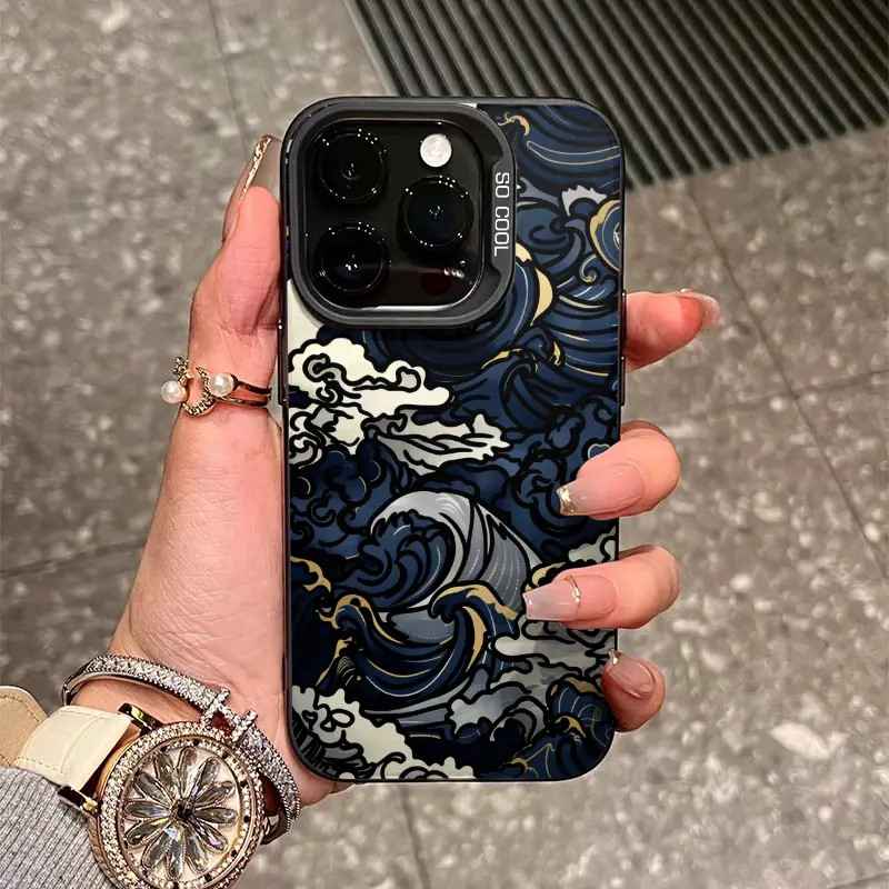 OPPO REALME Ukiyo-es Crazy Wave สําหรับ F19 A36 A38 A57 A18 A35 A54 A56 A12 A15 A16 A60 A77 A93 REAL