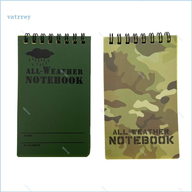 VA Weatherproof Notebook All Weather Pocket Tactical Notepad Memo-Paper Notepad