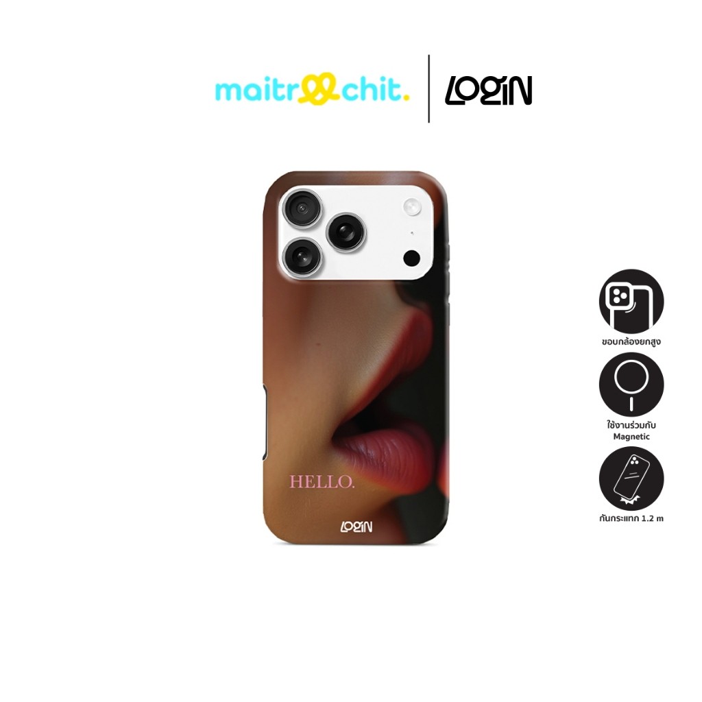 (Defect) Login รุ่น Hey Lips เคสสำหรับ 1Phone 17 Pro / 17 Pro Max