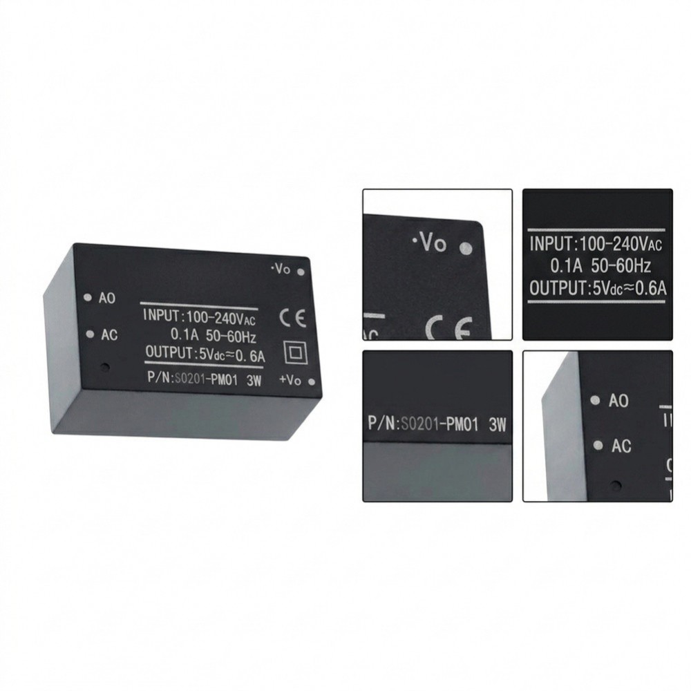 220V AC ถึง 5V DC แยกโมดูลจ่ายไฟ 5W 1000mA สําหรับคอนโทรลเลอร์ฝังตัว