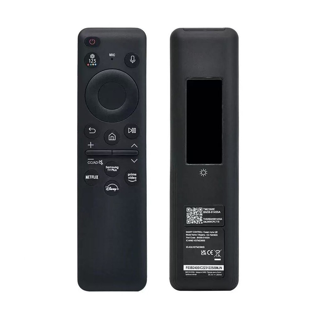 BN59-01255A Solar Voice รีโมทคอนโทรลใช้งานร่วมกับ Samsung TV S95C LS03D QN50 QN55 QN60 QN65 QN70 QN8