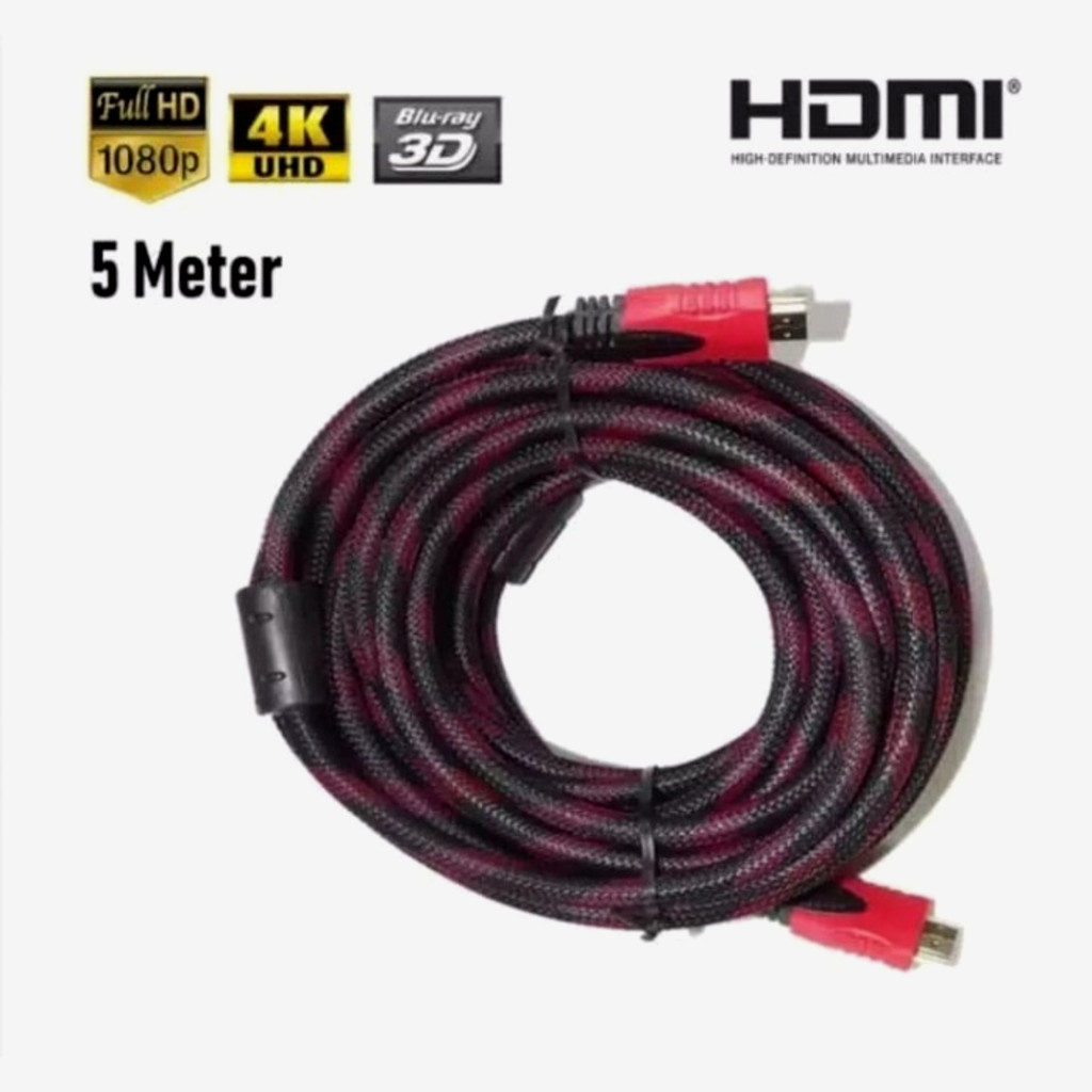 สาย HDMI 5M HDMI TO HDMI NET 5 เมตร 1080P V1.4 3D HQ