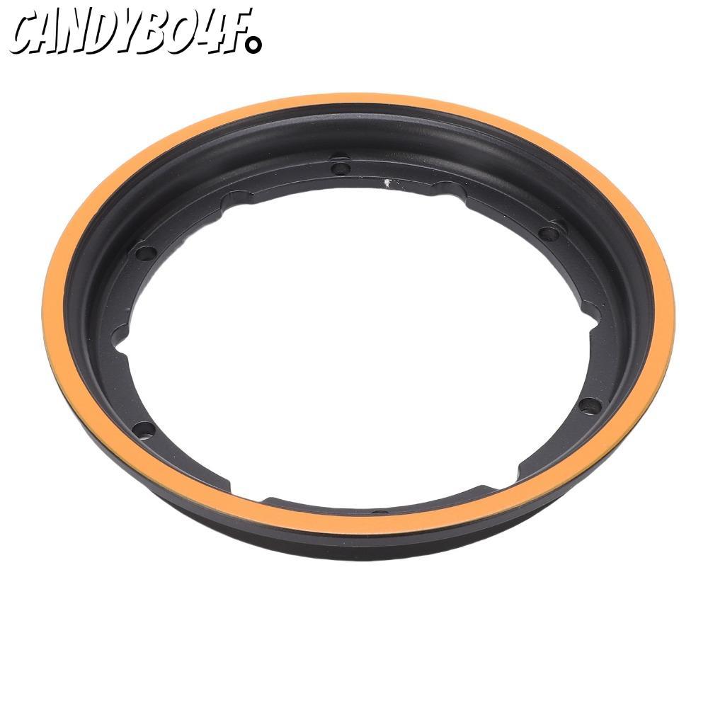 CANDYBO4F วงแหวนดุมล้อหลัง, อลูมิเนียมอัลลอยด์ที่แม่นยําพอดีมอเตอร์ฮับอะไหล่, สีดําและสีส้มสกู๊ตเตอร