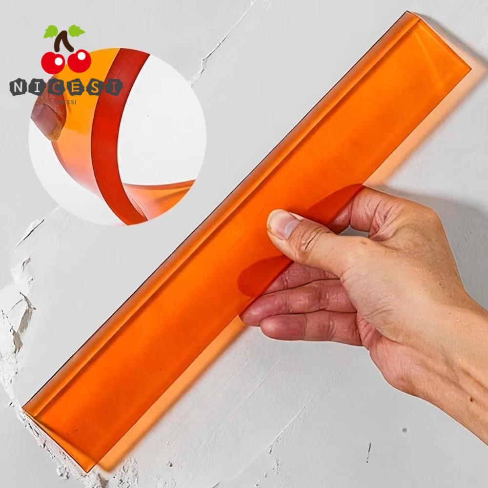 NICESI Wall Scraper Putty, Polyurethane 30/50cm Putty Squeegee Spatula, ทนทาน Arc Scraper ยืดหยุ่น P