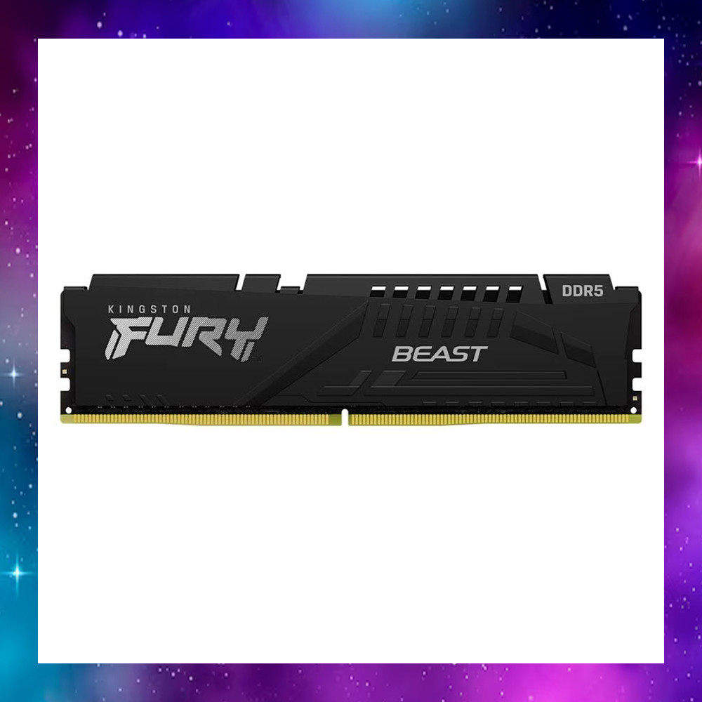 16GB (16GBx1) DDR5 5200MHz RAM (หน่วยความจำ) KINGSTON FURY BEAST DDR5 (KF552C40BB-16) ใช้งานปกติ ประ