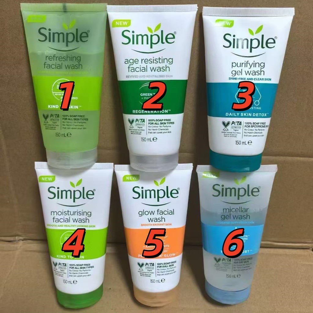 ขายร้อน simple Qingyan Facial Cleanser ทําความสะอาดล้ําลึกสดชื่น Moisturizing Exfoliating Rejuvenati