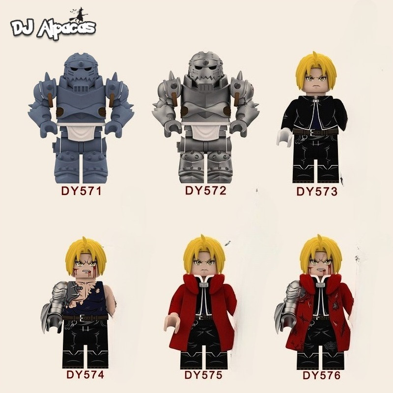Building Block ตุ๊กตาโซ่เหล็ก Alchemist Edward Minifigure ประกอบของเล่นรูป