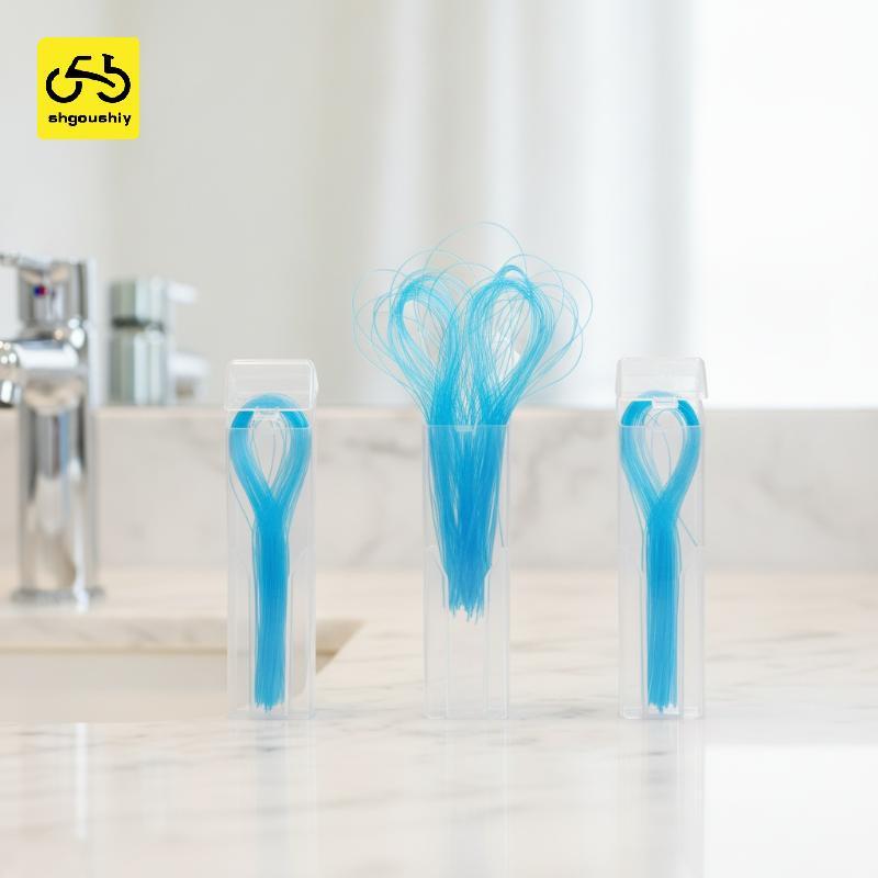 [Shg] Floss Threader 50 ชิ้นลวดคู่มือ BPA ฟรีเครื่องมือทําความสะอาดช่องปากสําหรับผู้ใหญ่ใช้ TH