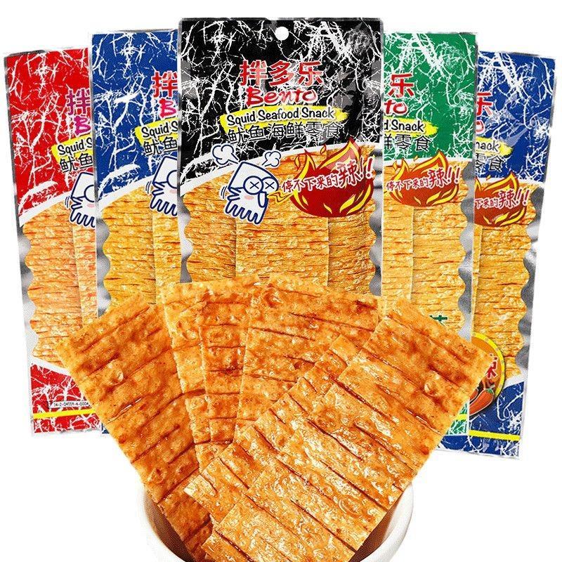 T ประเทศไทยนําเข้า Bento Mix Dole Super Flavour Squid Slice Pack เผ็ดปลาหมึกแห้งทันที พิเศษ#泰国进口Bent