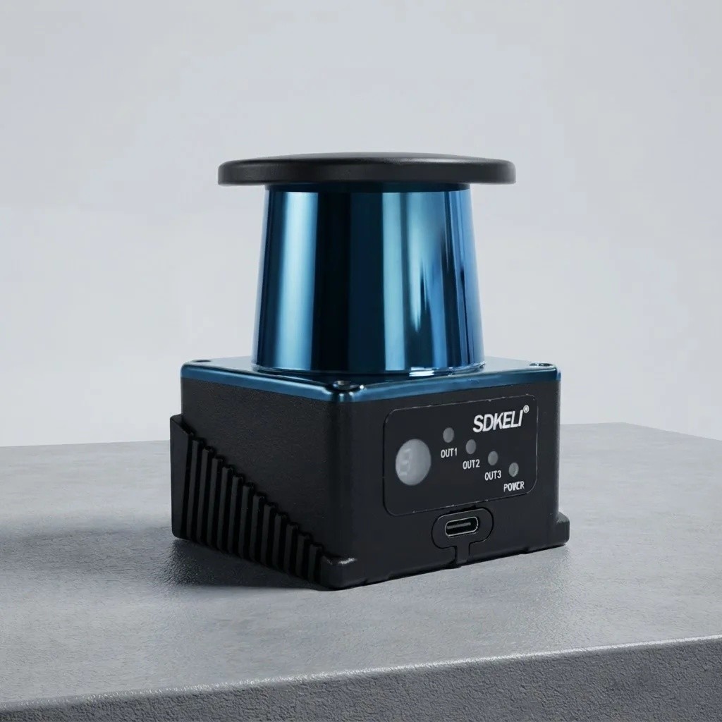 6XMZ CE ใบรับรอง TOF เลเซอร์ Lidar PNP NPN Rangefinder ระยะทางข้อมูล Moving Robot Gidance Navigation