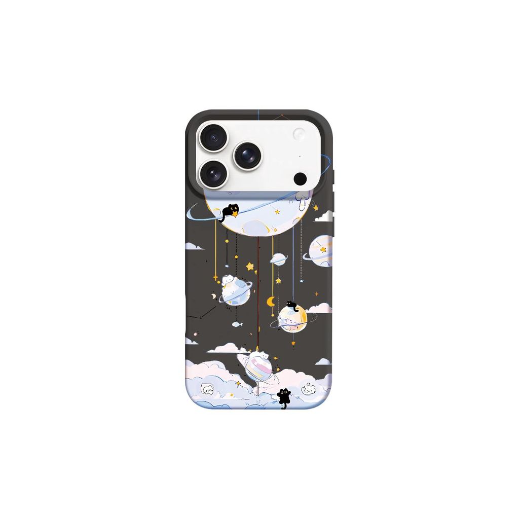 Space Planets สําหรับ iPhone 15Pro 17 16 14 13 12 11 Pro Max XR 7 8 Plus SE ปกอ่อนป้องกันหน้าจอปลอก