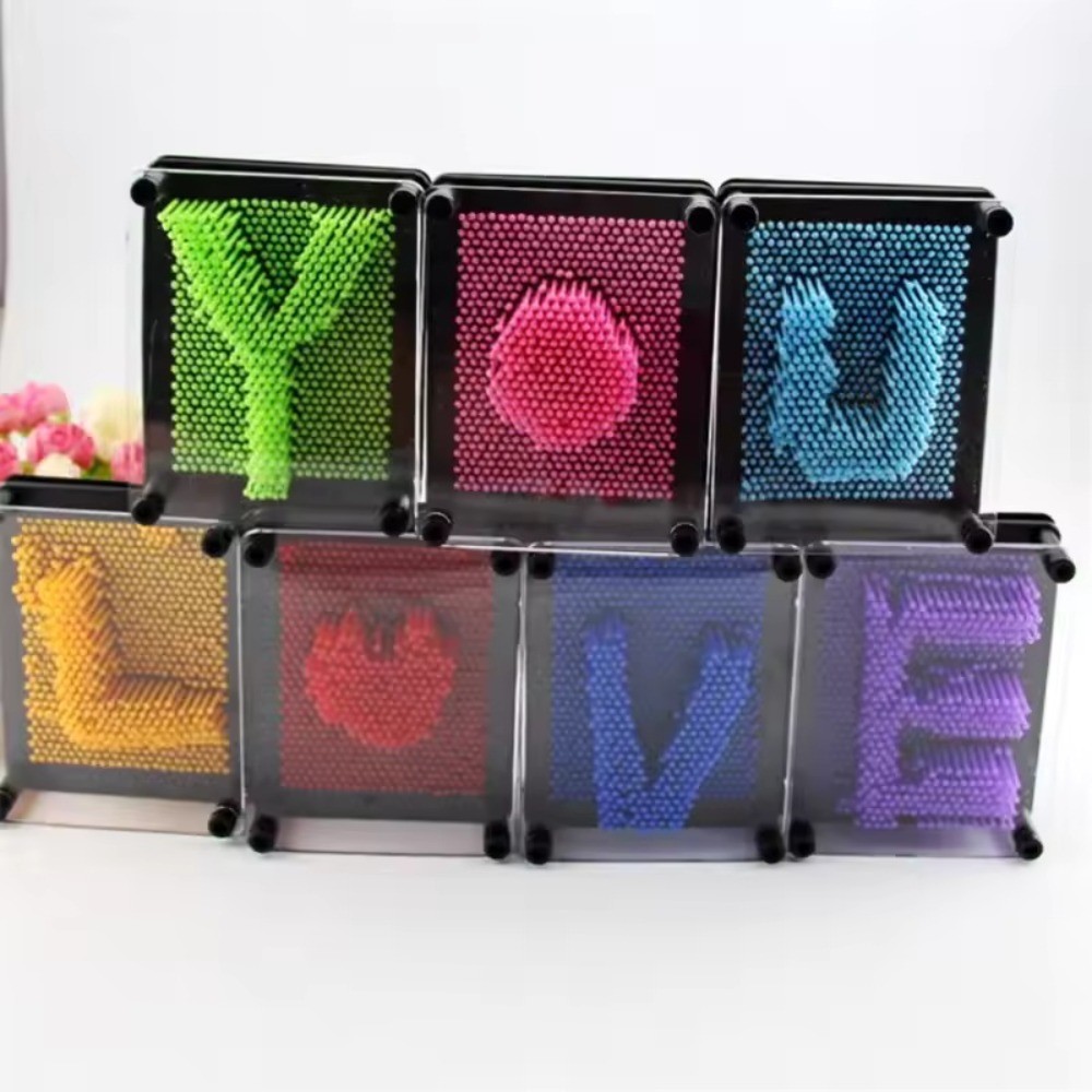 3D Pin Art 3 ขนาด Pin Art ประติมากรรม Pin Art Board Pin Art 3D Pin Art Board นวนิยาย Pin Art สําหรับ
