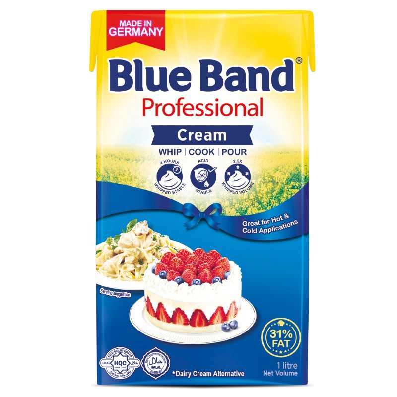 บลูแบนด์มาสเตอร์ครีมเทียมชนิดวิปปิ้งครีม 1ลิตร Blue Band Master Whipping Cream 1ltr. [หมายเลขบาร์โค้ด 8719200180185 ]