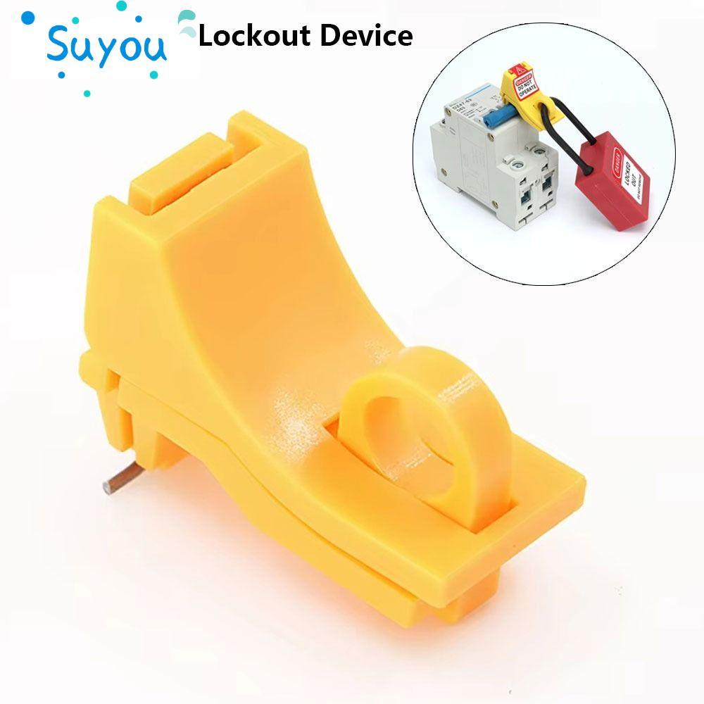 SUYOUPH 1 ชิ้น Circuit Breaker Lockout อุปกรณ์, ไนลอน Outward Pin MCB ความปลอดภัย Lockout การออกแบบเ