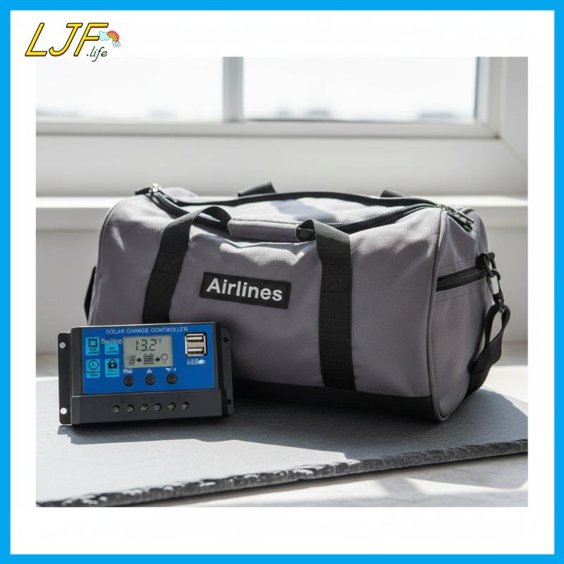 LJF 12V 24V PWM Solar Panel Charge Controller 10A 20A 30A 60A LCD Battery Charger สําหรับระบบแสงรักษ