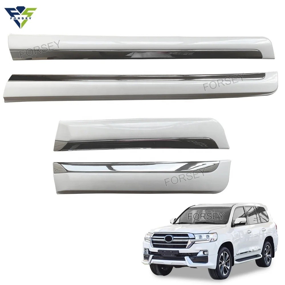 TM55 ราคาโรงงานอุปกรณ์ภายนอก ABS รถประตู Moulding Strip Garnish สําหรับ Land Cruiser LC200 2016 +